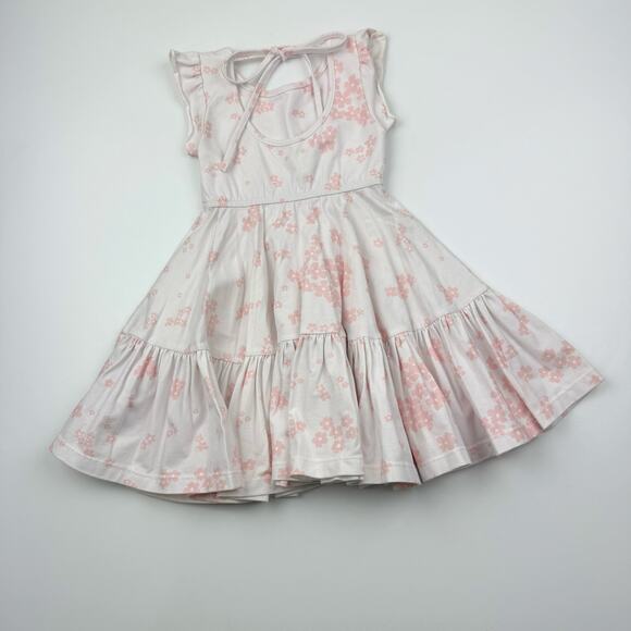 Omi Jo Well Dressed Wolf Pink Floral Breeze Empire Ruffle Dress - Picture 6 of 6